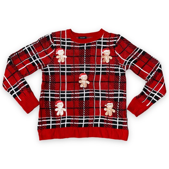 Verve Ami Sweaters - Verve Ami Sequin Gingerbread Men Sweater